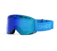 SINNER Olympia-Matte Sky Blue-Double Full Green Mirror Vent-Cat. S3 Lunettes de soleil unisexe pour adultes Multicolore Taille unique