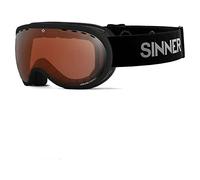 SINNER VORLAGE-Matte Black-Double Orange SINTEC Vent-Cat. S2 Lunettes de soleil, Adultes, Unisexe, Multicolore (Multicolore), Taille unique