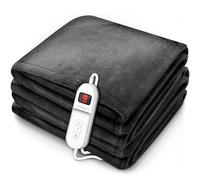 sinnlein® Chauffe-lit Surmatelas Chauffant | 160 x 120 cm | Anthracite | Couverture Électrique avec Arrêt Automatique | 9 Niveaux de Température | Affichage Digital