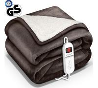 sinnlein® Chauffe-lit Surmatelas Chauffant Couverture chauffante Electrique 180 x 130 cm Marron