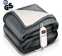 sinnlein® Chauffe-lit Surmatelas Chauffant Couverture chauffante Electrique 200 x 180 cm Gris