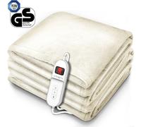 sinnlein Chauffe matelas 180x130cm SÜD GS | Arrêt Automatique | Fonction Minuterie | 9 Niveaux de Température