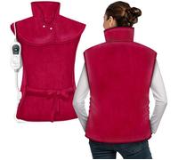 sinnlein Coussin Chauffant Electrique Bordeaux pour le Dos Nuque Épaules Chauffage du Dos avec Arrêt Automatique