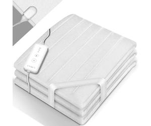 sinnlein® Surmatelas Chauffant Électrique 150 x 80 cm | Lavable jusqu'à 40°C | avec Une Extinction Automatique | Couverture Thermique | réglable à 3 Niveaux de températures | Affichage numérique