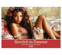 Sinnlich in Dessous. Die Kunst der verführerischen Eleganz (Wandkalender 2026 DIN A4 quer), CALVENDO Monatskalender: Moderne und schöne Frauen in aufregender Lingerie