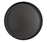 Sinnsally Moule à quiche - 24 cm - Avec fond amovible - Anti-adhésif - Pour quiche, tarte aux fruits, tarte, tarte, tarte, quiche