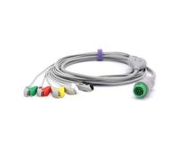 Sino-k Compatible avec le câble ECG Mindray Direct-Connect 12 broches 3 fils Connecteur ECG à pincement fixe