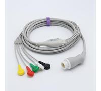 Sino-k Compatible avec le câble ECG Philipss Direct-Connect 12 broches 5 fils Câble ECG à connecteur fixe