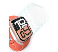 Sinoacc 6 Pièces Protection Écran Compatible avec Apple Watch Series 10 46mm, TPU Autoréparable, Antibulles, HD Ultrafine, Installation Facile
