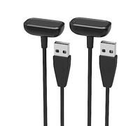 Sinoacc Chargeur pour Fitbit Charge 6 5 Luxe 100cm USB Câble Magnétique Sans Fil pour Fitbit Charge 6 5 Luxe, 2 Pcs, Avec bouton de réinitialisation