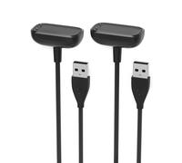 Sinoacc Chargeur pour Fitbit Charge 6 5 Luxe 100cm USB Câble Magnétique sans Fil pour Fitbit Charge 6 5 Luxe, 2 Pcs