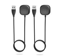 Sinoacc Lot de 2 chargeurs pour Montre connectée Fitbit Sense Versa 3 de 1,9 m - Charge Rapide de Rechange Fitbit Sense 2, Sense, Versa 4, Versa 3 - Câble de Charge USB