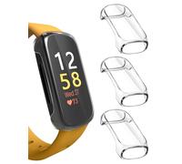 Sinoacc Lot de 3 coques de protection d'écran pour Fitbit Inspire 3 - Souple et flexible - En TPU - Couverture complète - Légère et résistante aux rayures - Pour tracker de santé et de fitness Inspire