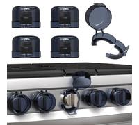 Sinoacc Lot de 5 housses de bouton de poêle, protection enfant pour enfants et animaux domestiques