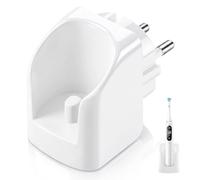 Sinoacc Station de charge compatible avec prise Oral B iO6 iO5 iO4 | iO3 iO2 Vitality Pro Genius Smart Brosse à dents sans fil Chargeur mural 2 broches UE IP67 Type 3757 Chargeur