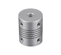 Sinoblu Coupleur d'arbre de moteur pas à pas de 5 mm à 6,35 mm, longueur 19 mm, diamètre 25 mm, connecteur de joint en alliage d'aluminium pour imprimante 3D, machine CNC, encodeur DIY
