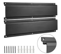 Sinoer, Lot de 2 organiseurs à outils, 40,6 cm de long en métal, accessoires de montage sur rail pour outils de jardin, système de rangement SINOER compatible avec atelier/garage