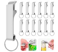 Sinofort 12 Pièces Decapsuleur Biere, Ouvreur de Bouteille de Bière | Décapsuleur en Alliage D'aluminium, Décapsuleur Porte-Clés, Mini Ouvre-Bouteille, pour Fête, Festivals, Rassemblements