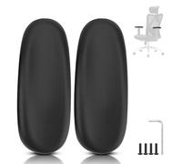SINOLUXE Coussinets d'accoudoir de rechange pour chaise de bureau Sihoo M18 - Pièces de rechange ergonomiques pour accoudoir de chaise de bureau SIHOO M18, noir
