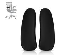 SINOLUXE Paire de coussinets de rechange pour accoudoir de chaise Herman Miller Classic Aeron - Noir