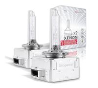 Sinoparcel Ampoule Xénon D1S/D1R 6000K, Lampe Phare HID Blanche au Remplacer pour Voiture 66144 66140 85140 85415, 35W DC 12V, Lot de 2