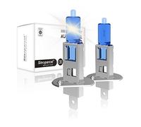 Sinoparcel H1 Ampoule de Phare Halogène Origine, Lampe Jaune pour Feux de Croisement/Route ou Antibrouillard Voiture, 3800K 55W 12V, Lot de 2