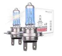 Sinoparcel H7 Ampoule de Phare Halogène Originale, Lampe pour Feux de Route/Croisement et Brouillard Voiture, 3800K 55W 12V Lot de 2
