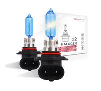 Sinoparcel HB3/9005 Halogène Ampoule 5000K Blanche, Lampe Originale au Remplacer pour Projecteur pour Feux de Route/Croisement Voiture, DC12V 65W, Lot de 2