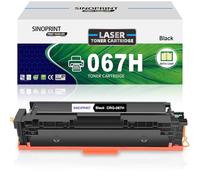 SINOPRINT 067H Toner Noir Compatible pour Canon 067H 067 Cartouche de Toner pour Canon i-SENSYS LBP631 LBP631CW LBP633 LBP633CDW MF651 MF651CW MF655 MF655CDW MF655CW MF657 MF657CDW MF657CW