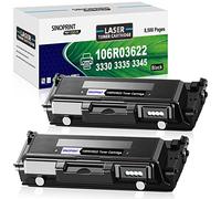 SINOPRINT 106R03622 Lot de 2 cartouches de toner pour imprimante Xerox 3335 3345 3330 106R03622 pour Xerox WorkCentre 335/DNI 3345/DNI Phaser 330/DNI Noir 8500 pages