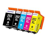 SINOPRINT 202XL Cartouches d'encre Compatible avec Cartouche Epson 202 pour Epson Expression Premium XP 6105 XP 6100 XP 6005 XP 6000 XP 6001 XP6105 XP6100 XP6005 XP6000 XP6001