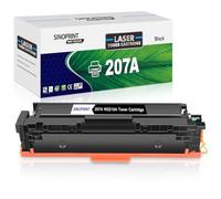 SINOPRINT 207A Noir avec Puce Compatible pour HP 207A 207X W2210A Cartouches de Toner pour HP Color Laserjet Pro MFP M283fdw M255dw M282nw M283fdn M255nw M283 M255 M282(1 Noir)