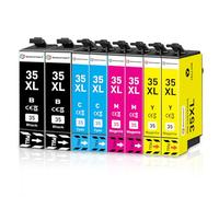 SINOPRINT 35 XL Multipack Compatible pour Cartouche Epson 35XL, Lot de 8 | pour Epson Workforce Pro WF-4720 WF4720 WF-4730 WF-4725 WF-4740 WF4730 WF4725 WF-4740DTWF WF-4730DTWF WF-4725DWF WF-4720DWF