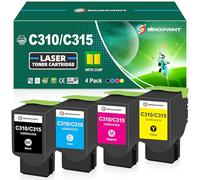 SINOPRINT BMCY Lot de 4 cartouches de toner de rechange pour imprimante Xerox C310 C310DNI C310DNIM C315 C315DNI