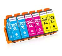 SINOPRINT Cartouche 202XL Compatible pour Cartouche Epson 202 XL Multipack | Compatible pour Epson Expression Premium XP-6105 XP6105 XP-6100 XP-6000 XP-6005 XP-6001 XP6100 XP6000 XP6005 XP6001, Lot de 6