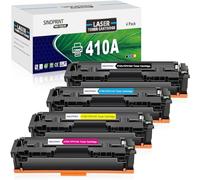 SINOPRINT Cartouche 410A Compatible pour HP CF410A CF410X 410A 410X Cartouches de Toner pour HP Color Laserjet Pro MFP M477fdw M477fnw M477fdn M452nw M377dw M452dn M452dw M477 M452(4 Pack)