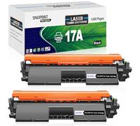 SINOPRINT CF217A 17A Lot de 2 toners compatibles avec HP 17A pour HP Laserjet Pro MFP M130nw Toner pour Laserjet Pro MFP M130fw Toner M102w M102a M130 M130a M130fn Noir
