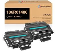 SINOPRINT Lot de 2 cartouches de toner haute capacité compatibles 106R01486 WorkCentre 3210 3220 pour imprimante Xerox 3210 3210N 3220 Noir