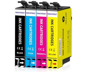 SINOPRINT Lot de 4 Compatibles pour Epson Workforce Pro WF-4830DTWF WF-3820DFW WF-4820DFW WF-7840DTWF WF-3825DFW WF-4825DFW WF-7310DTW WF-7835DTWF WF-4820 WF-3820 WF-7840 WF-4830