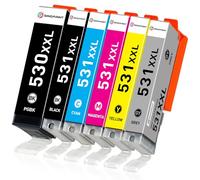 SINOPRINT PGI-530 CLI-531 Cartouches d'encre compatibles pour Canon PGI-530XL CLI-531XL 530XXL 531XXL pour TS8750 TS8751 TS-8750 TS-8751(PGBK, Noir, Cyan, Magenta, Jaune, Gris)