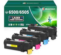 SINOPRINT Phaser 6500 WorkCentre 6505 Lot de 4 cartouches de toner de rechange pour imprimante Xerox Phaser 6500 6500N 6500DN WorkCentre 6505 106R01597 pour imprimante Xerox Phaser 6500 6500N 6500DN