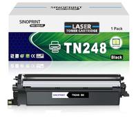SINOPRINT TN248 Cartouches Toner Compatible pour Brother TN248 TN248XL TN248BK pour Brother MFC-L3760CDW DCP-L3555CDW HL-L3220CWE DCP-L3520CDWE MFC-L8390CDW DCP-L3520CDW DCP-L3560CDW 1 Noir