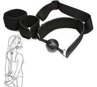 Sinorichh B-D-S-M Manchette de Yoga réglable en Nylon avec Boule de Bouche pour l'entraînement