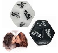 Sinorichh Couple Nuit 2 dés polyédriques - conçu pour Les Jeux d'amour - Y1D1