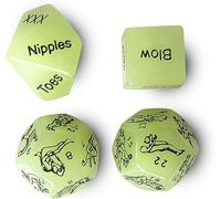 Sinorichh Ensemble de Quatre pièces - Jeu de dés en Plastique Romantique, Cadeau pour soirée de Jeu de rôle