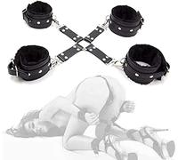 Sinorichh Ensemble de Sangles de Yoga pour Les activités Quotidiennes, Cross Connect Four Soft Cuffs