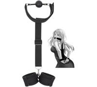 Sinorichh Ensemble Manuel en Nylon Noir, spécialement conçu pour l'entraînement à l'étirement des Membres supérieurs - Accessoire Indispensable pour Le Yoga