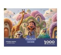 Sinoshow_24085_3D_Cartoon_Characters_a_Giraffe_and_a_Parrot_wea_4218d30a-ee79-48fd-8a55-6ca781d3c3ba_4 1000 Pièces Casse-tête Stimulant Et Éducatif Jeu De Puzzle, Cadeau De Noël Aux Images Éclatantes