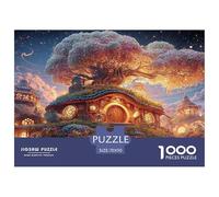 Sinoshow_24085_3D_Cartoon_Fantasy_Hobbit_House_with_a_Giant_tre_85053b3e-9c15-4a32-8c0a-60cfb986d4fd_3 1000 Pièces Casse-tête Difficile, Dur, Quasi Impossible Jeu De Puzzle, Jeu Familial Anti-Stress,