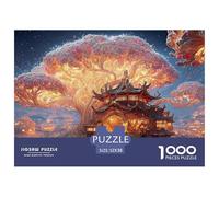 Sinoshow_24085_3D_Cartoon_Fantasy_Hobbit_House_with_a_Giant_tre_85053b3e-9c15-4a32-8c0a-60cfb986d4fd_4 1000 Pièces Casse-tête Difficile, Dur, Quasi Impossible Puzzle, Jouets Éducatifs Uniques Et Stim